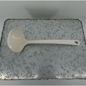 Vintage Ultratemp Soup Ladle Cream Off-White High Heat Resistant Kitchen Utensil